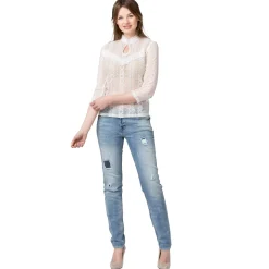 Shop Damen Bluse "Nediva", Creme Damen Blusen