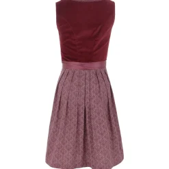 Cheap Damen Dirndl "Loredana", Bordeaux Damen Dirndl