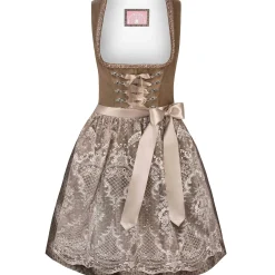 Sale Damen Dirndl "Loredana", Taupe Damen Dirndl