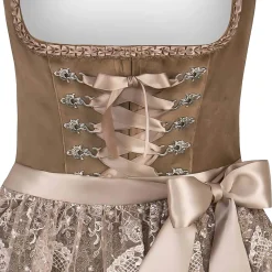 Sale Damen Dirndl "Loredana", Taupe Damen Dirndl