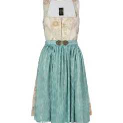 Cheap Damen Dirndl "Pia", Creme Türkis Damen Dirndl
