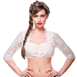 Cheap Damen Dirndlbluse "Mirelle", Creme Damen Dirndlblusen