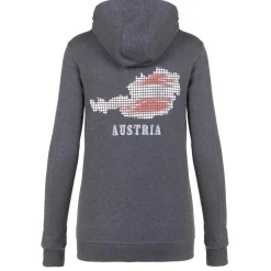 Outlet Damen Hoodie-Jacke "Austria", Dunkel Damen Jacken