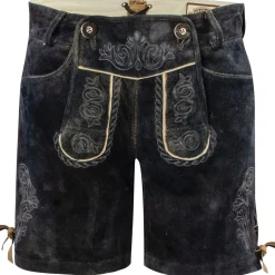 Fashion Damen Lederhose "Babsi", Grafit Damen Lederhosen