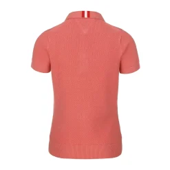 Store Damen Strick Polo "Emma", Aprikot Damen Polos