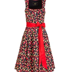 Cheap Damen Trachtenkleid "Manja", Schwarz-Rot Damen Dirndl