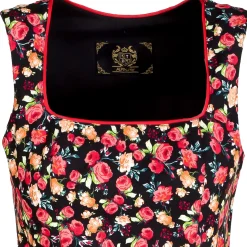 Cheap Damen Trachtenkleid "Manja", Schwarz-Rot Damen Dirndl