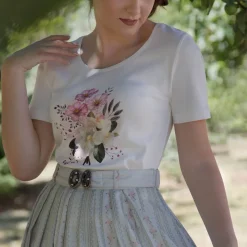 Fashion Damen T-Shirt "Blumen", Damen Shirts