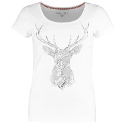 Online Damen T-Shirt "Hirsch", mit Glitzer Damen Shirts