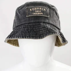 New Fischermütze “Austria”, Anthrazit- Herren Accessoires