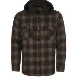 Shop Herren Flanellhemd "Karo", mit Kapuze, Herren Hemden