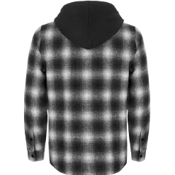 Best Herren Flanellhemd "Karo", mit Kapuze, Herren Hemden