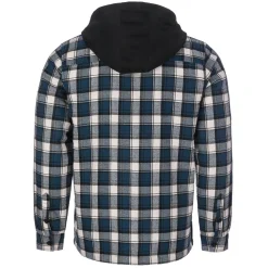 Clearance Herren Flanelljacke "Karo" mit Kapuze, -Weiß Herren Jacken