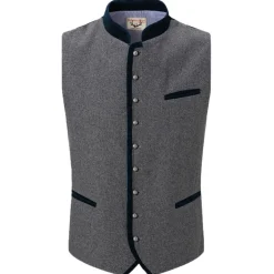 New Herren Gilet "Alonso", Grau-Blau Herren Gilets