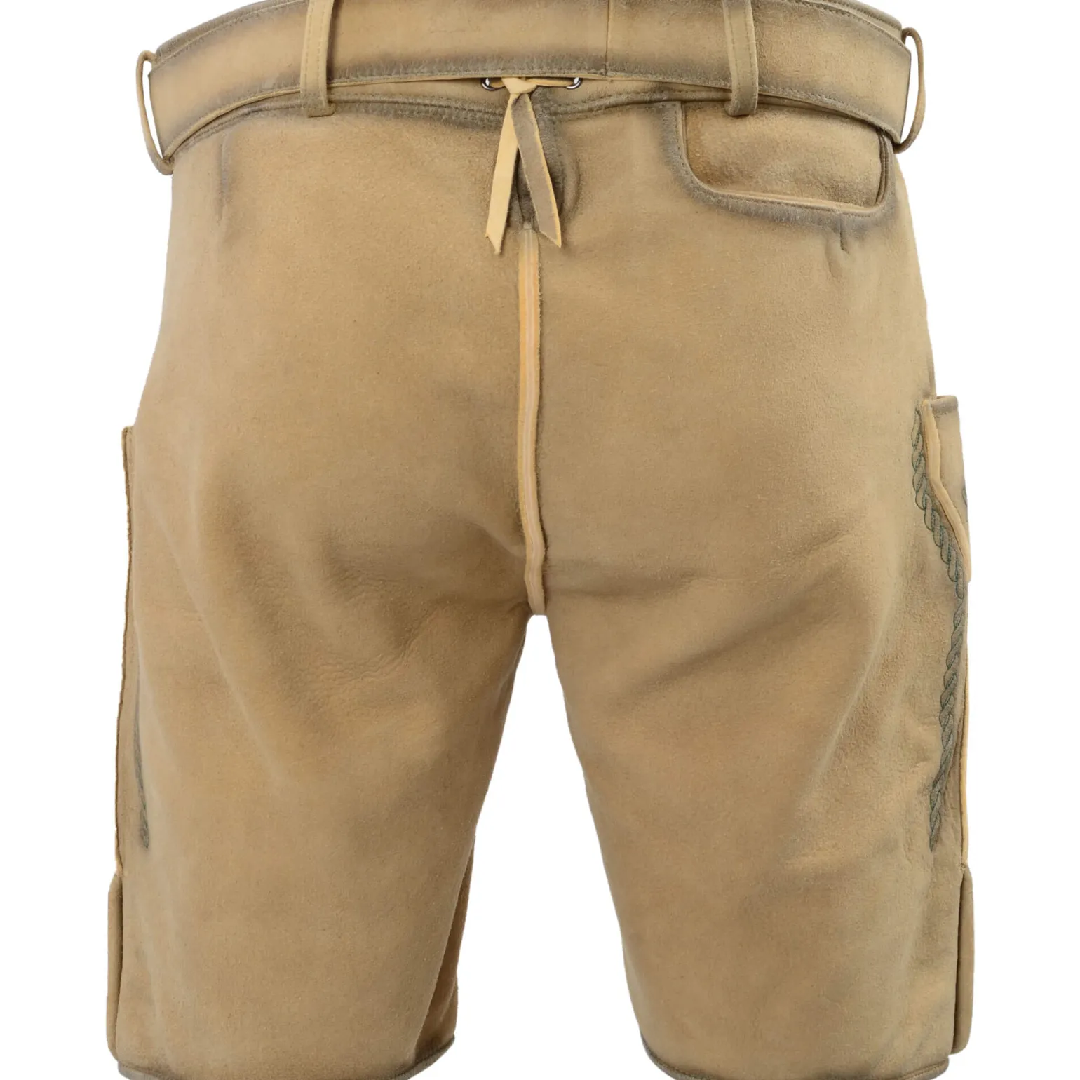 Clearance Herren Hirschlederhose "Auerhahn", Honig Herren Lederhosen
