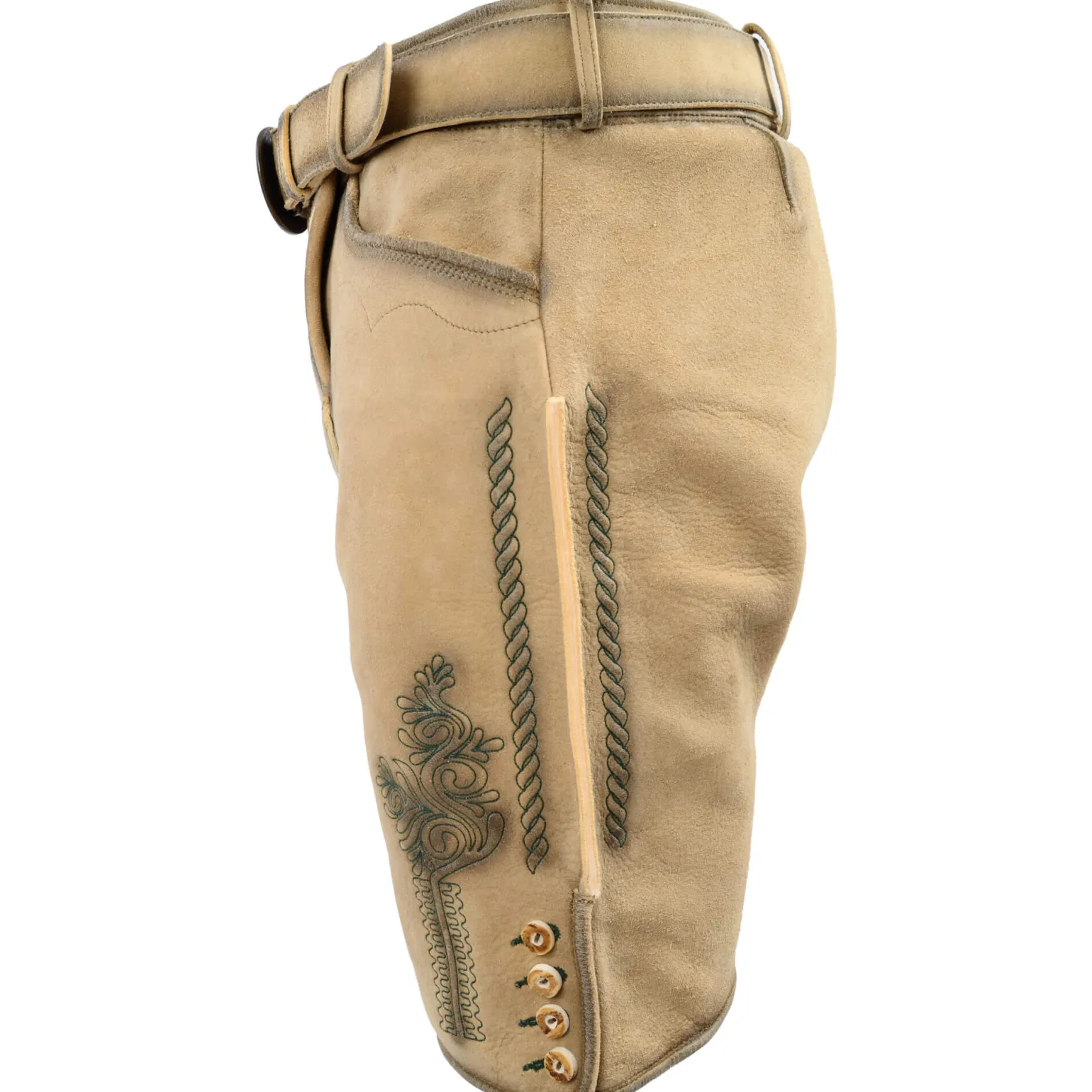 Clearance Herren Hirschlederhose "Auerhahn", Honig Herren Lederhosen