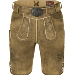 Discount Herren Hirschlederhose "Hochfelln", Honig Antik Herren Lederhosen