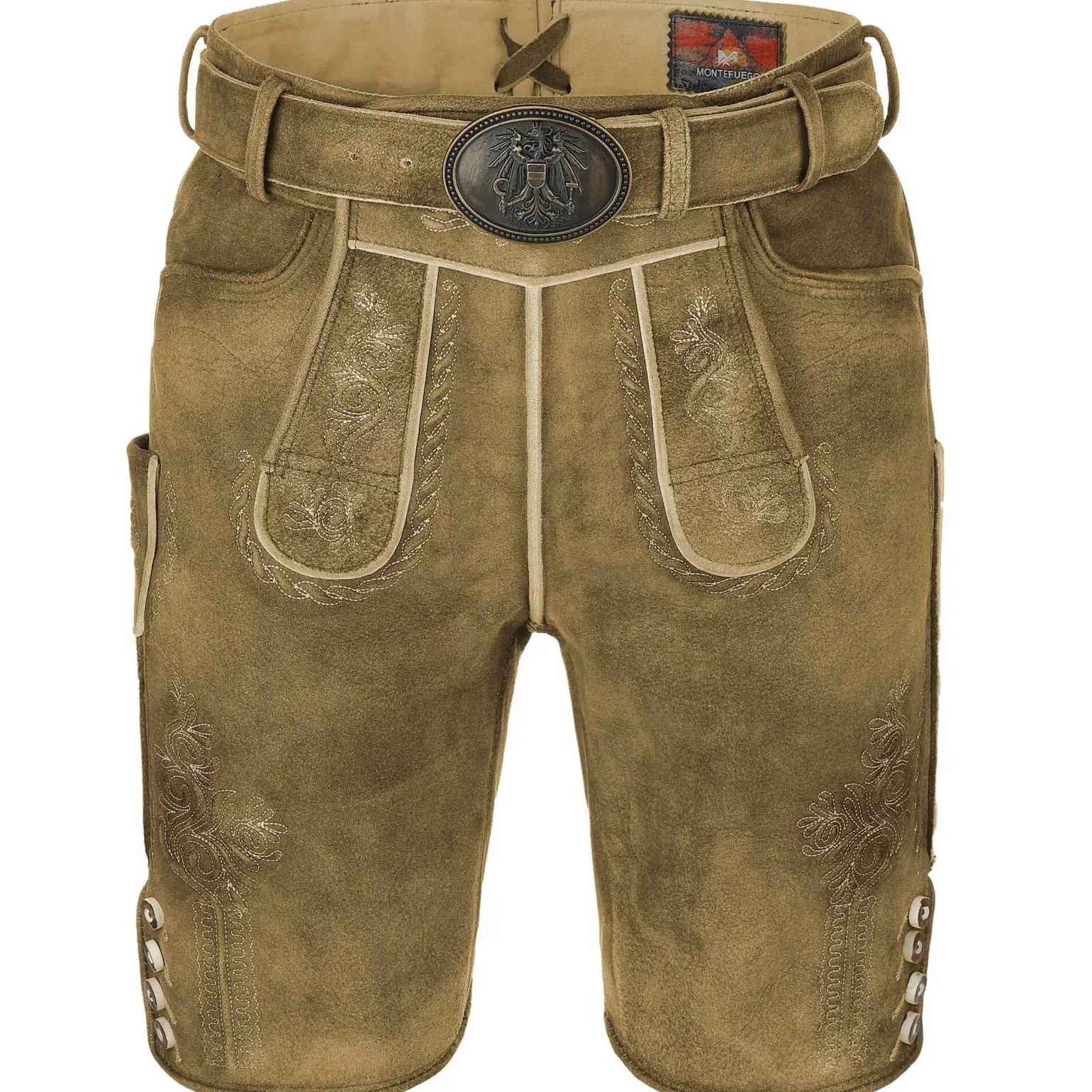 Discount Herren Hirschlederhose "Hochfelln", Honig Antik Herren Lederhosen