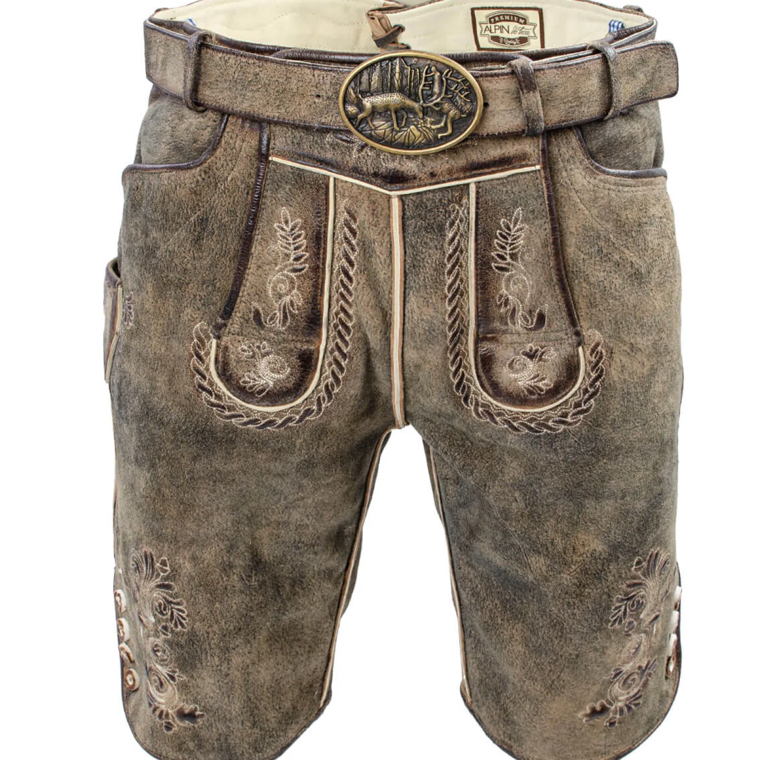 Discount Herren Lederhose "Tommy", Hell Herren Lederhosen