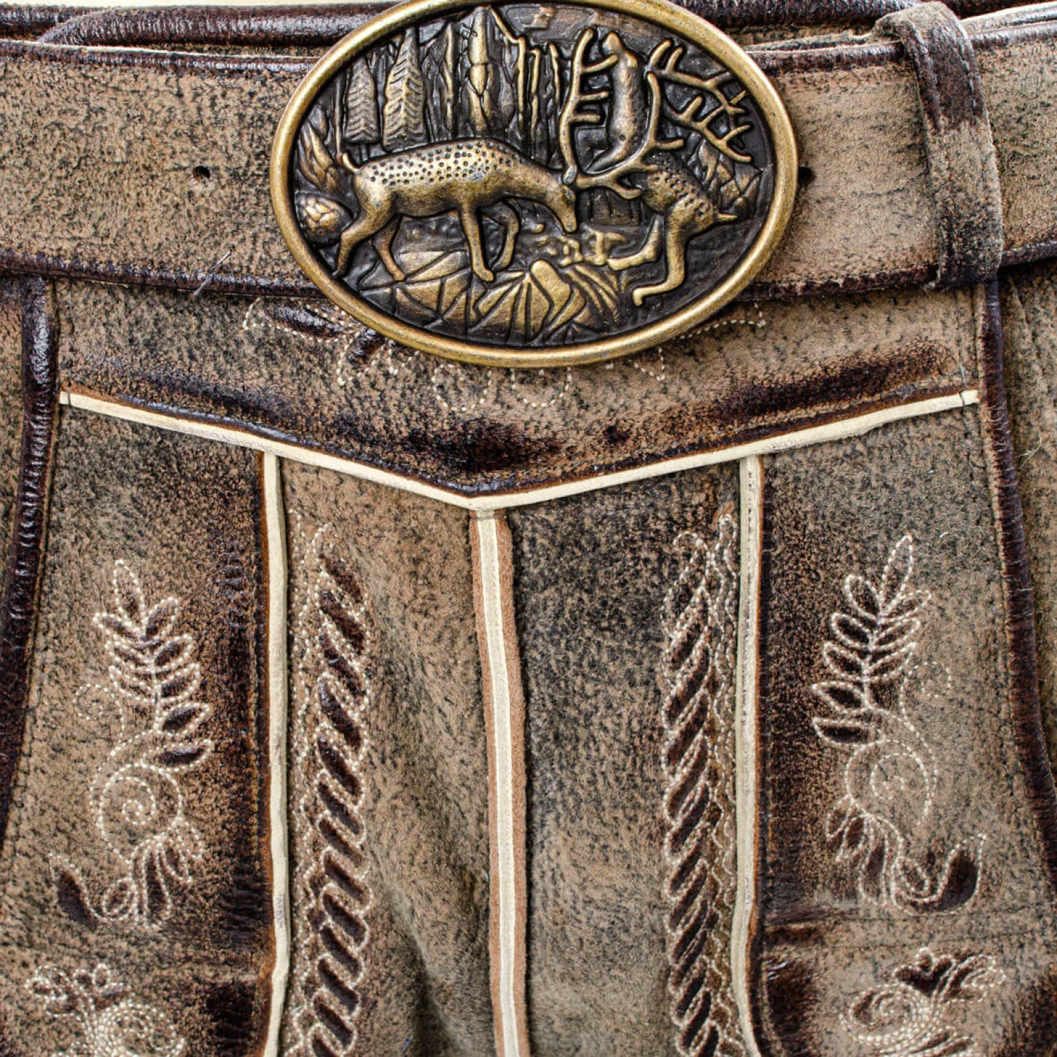 Discount Herren Lederhose "Tommy", Hell Herren Lederhosen