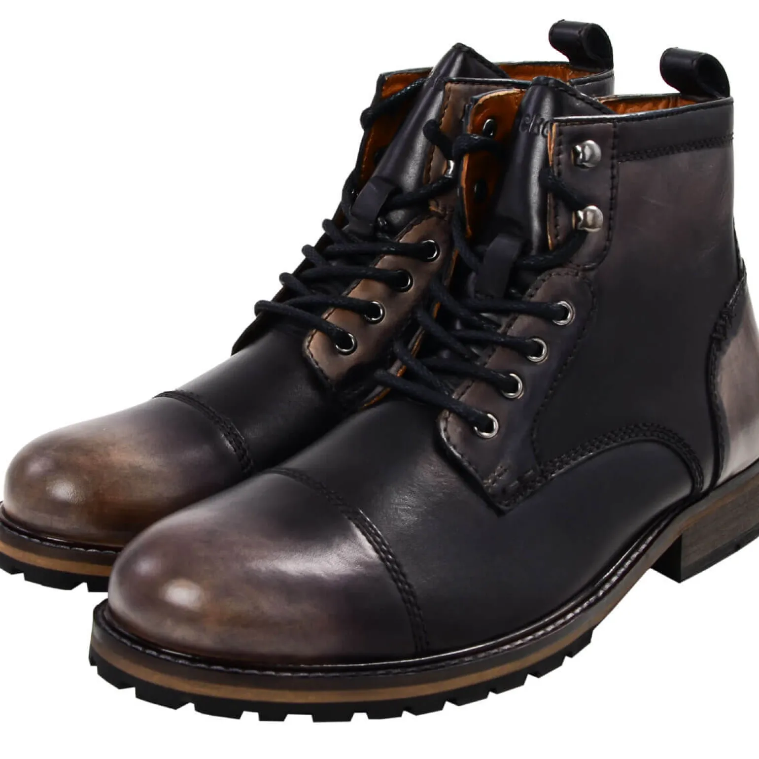 Store Herren Lederschuh "Benno", Dunkel Herren Schuhe