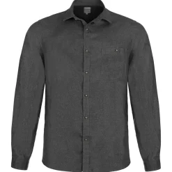 New Herren Leinenhemd "Vincent", Anthrazit Herren Hemden