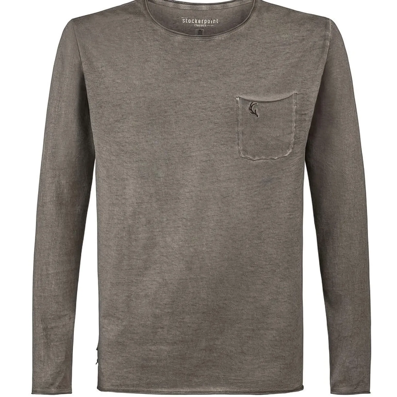 New Herren Shirt Langarm "Falko", Olive Herren Shirts