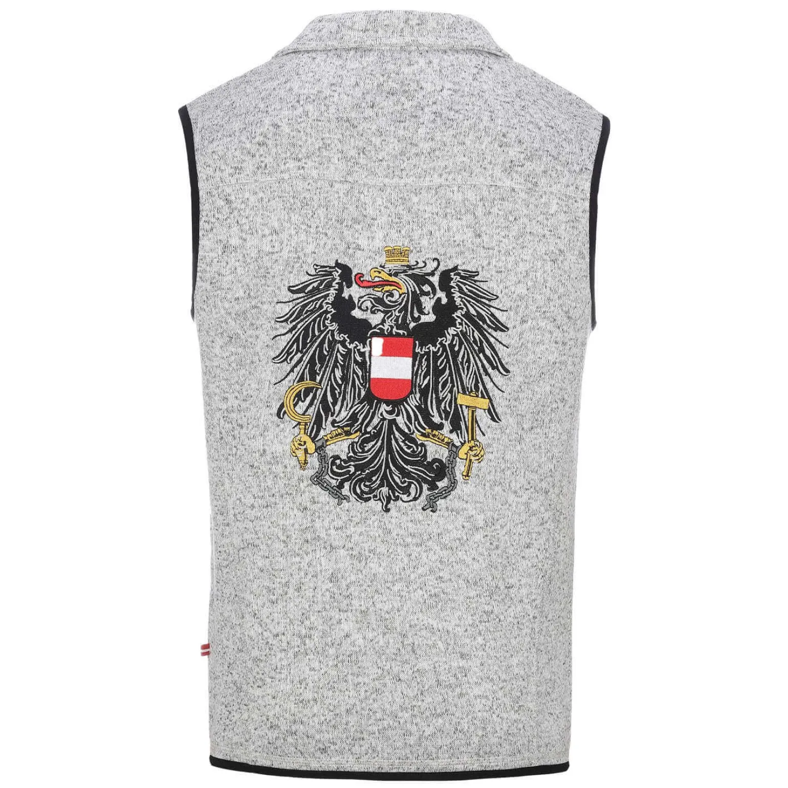 Hot Herren Strickfleece Weste "Österreich", Hell Herren Jacken