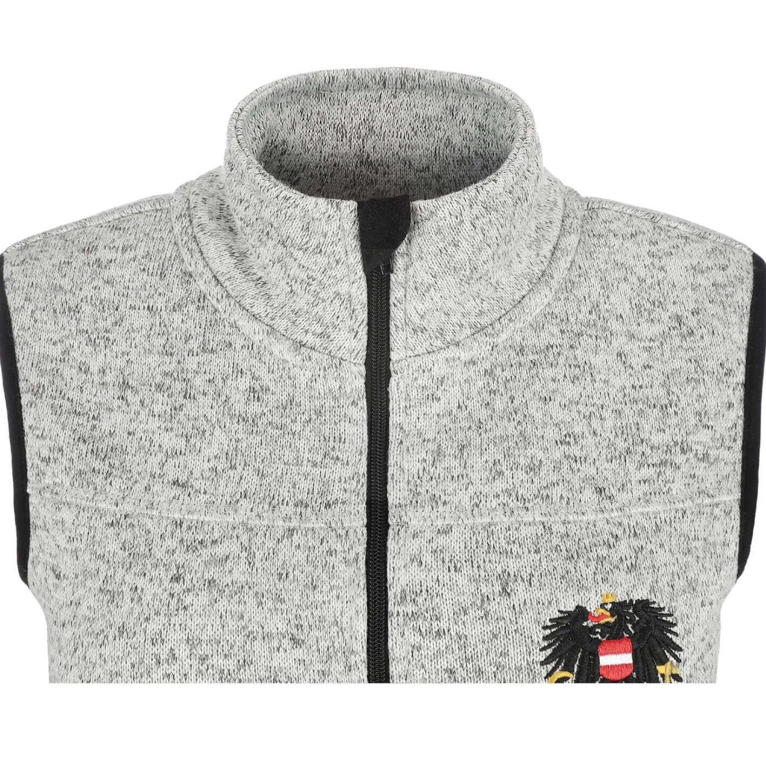 Hot Herren Strickfleece Weste "Österreich", Hell Herren Jacken