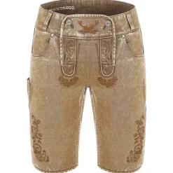 Best Sale Herren Trachtenjeans mit Latz, Herren Freizeithosen