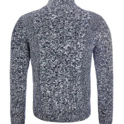 Shop Herren Zopf-Strickjacke "Noel", Navy-Melange Herren Jacken