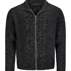 Shop Herren Zopf-Strickjacke "Noel", Dunkel Herren Jacken