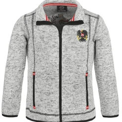 Store Kinder Strickfleece Jacke “Österreich", Hell Kinder Jacken & Anzüge